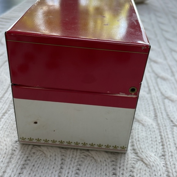 Vtg 1970s Campbell's Soup Metal Tin Storage Box empty holds standard index cards - Picture 6 of 10